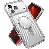 Speck GEMSHELL Grip +MS Case for iPhone 17 Pro Max - Clear/Clear | Slim Protective Grip | Drop Protection | MagSafe Compatible