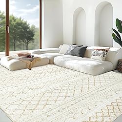 Area Rug Living Room Rugs 8x10 - Large Soft Boho