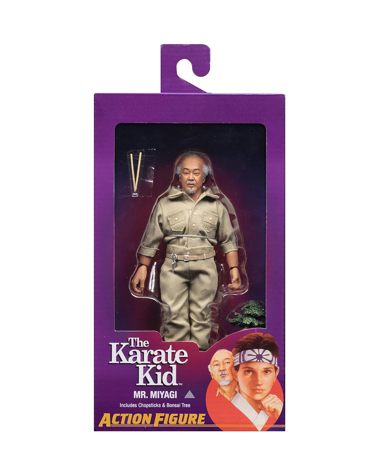 NECA The Karate Kid Mr. Miyagi 8" Clothed Action Figures Amazon.co