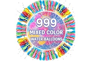 JKAHH Water for Kids Adults Balloons with Refill Kits Quick Fill Balloons Set, Summer Splash Party, Easy Quick Fun Outdoor Backyard Summer Water Toys for Pool (999pcs)