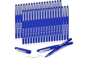 Fuyoooo 36 Pcs Felt Tip Pens 0.7mm Medium Point Colored Felt Tip Pens for Journaling Planner Writing Note-taking Art Office and School Supplies(Dark Blue)