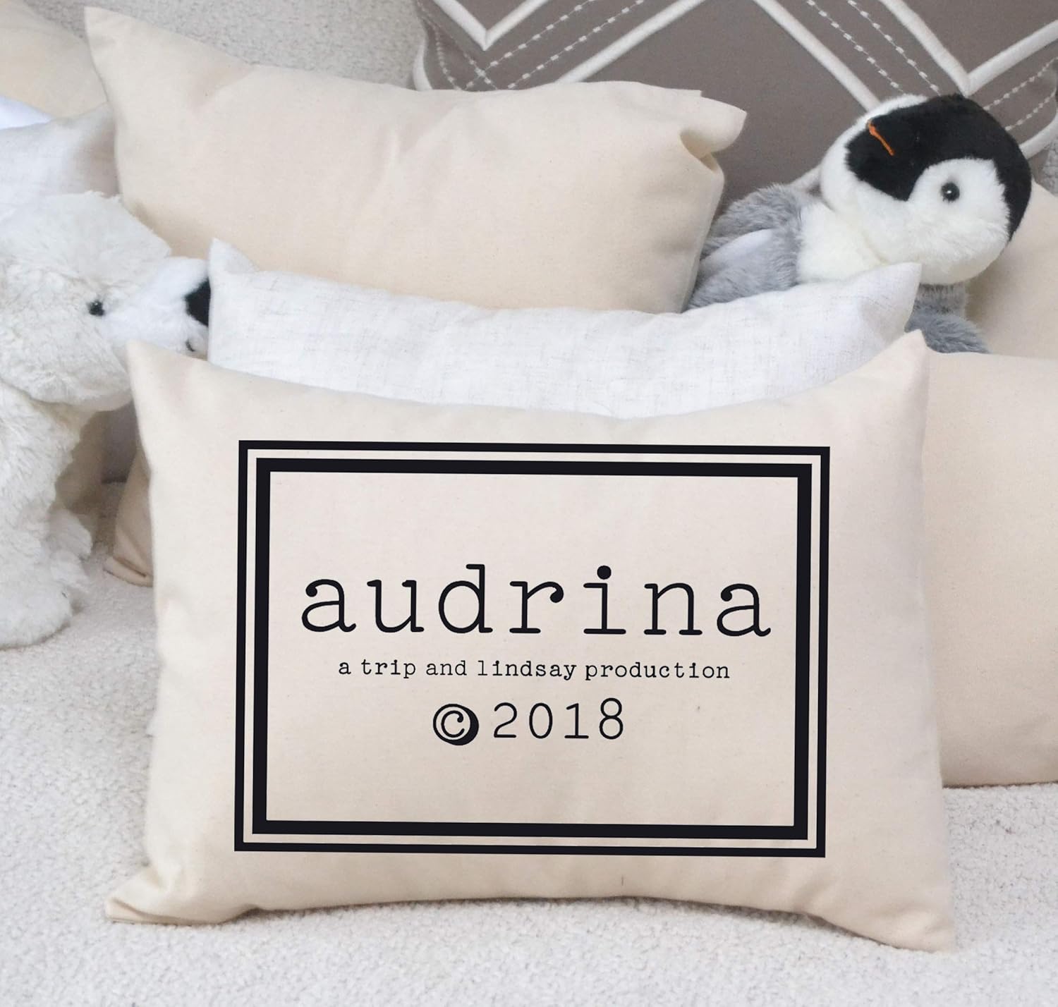 baby pillow with name