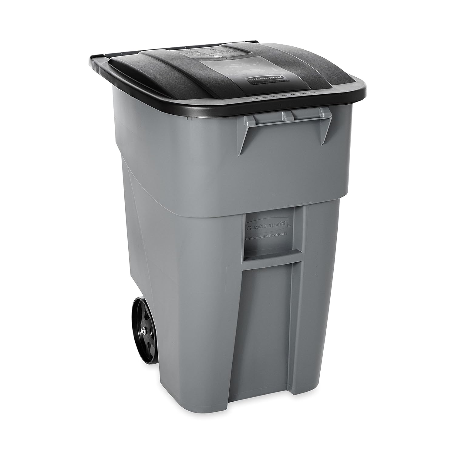 Trash Can Garbage Recycle Rolling Wheels Hinge Lid Commercial 50 Gallon