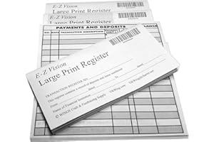 WINGS CRAFT & FUNDRAISING SUPPLY Large Print Checkbook Register Low Vision 2022 2023 2024 Calendar (Set of 10)