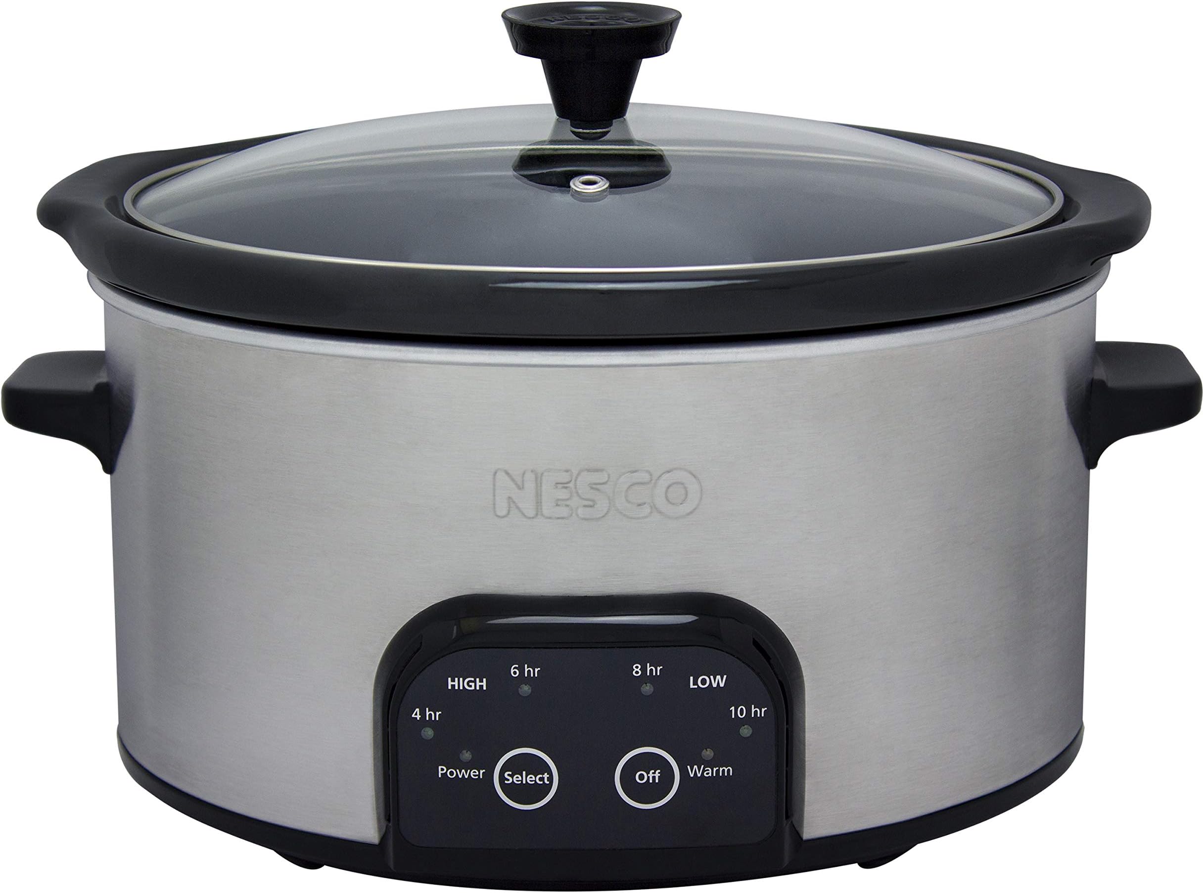NESCO DSC-6-25, Digital Slow Cooker, 6 Quart, Silver