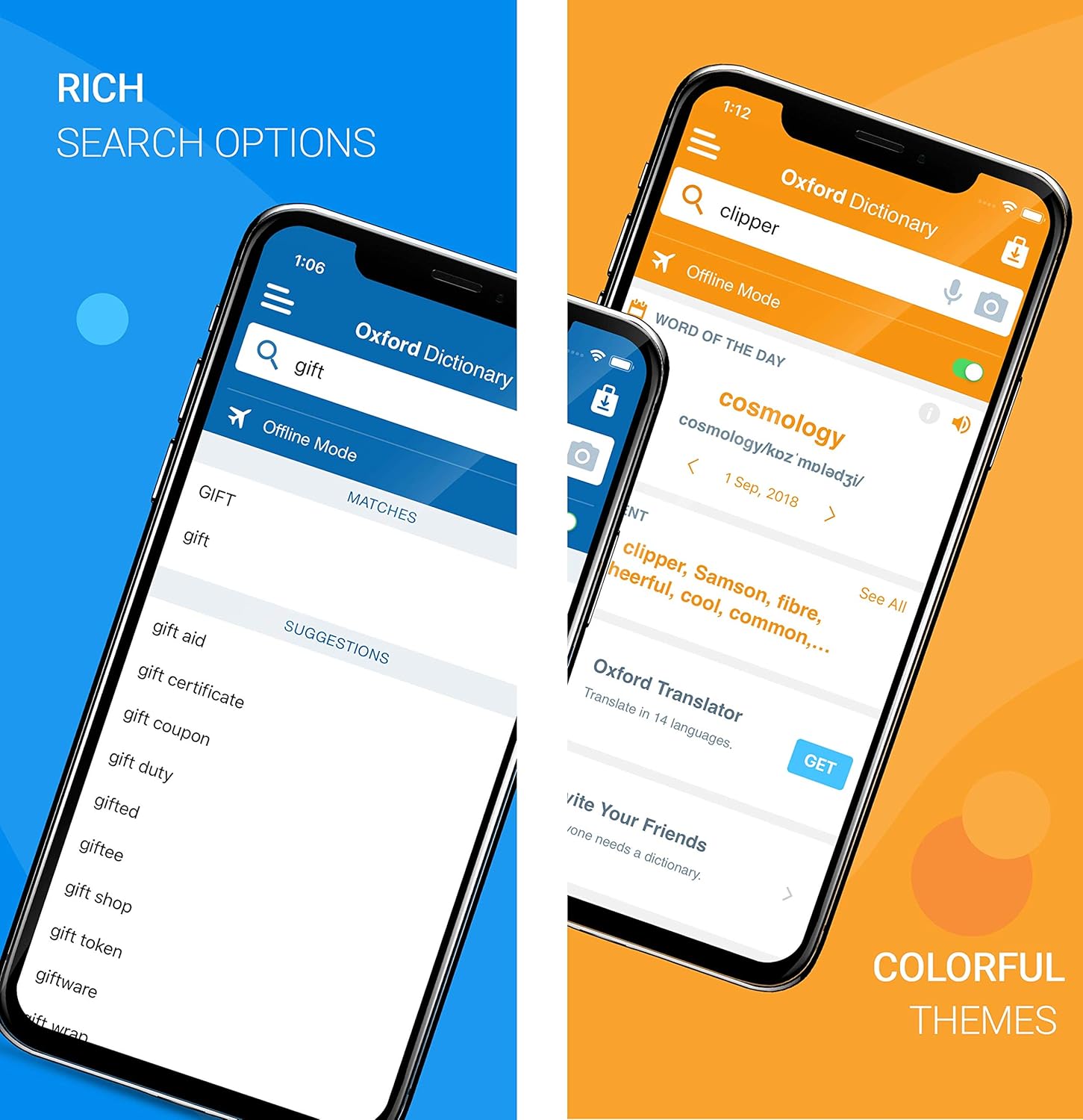 Oxford Dictionary of English smartphone / tablet app Android and iOS