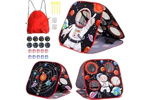 VSUNTENT Bean Bag Toss Game Sets for Kids-3-in-1 Corn Hole Games for Kids,Kid Cornhole Game Set,Outside Backyard Outdoor Indoor Party Family Bean Bags Kid Tossing