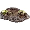 Esterno Turtles Splash Block; Resin Turtle Pond Gutter Downspout Accessory