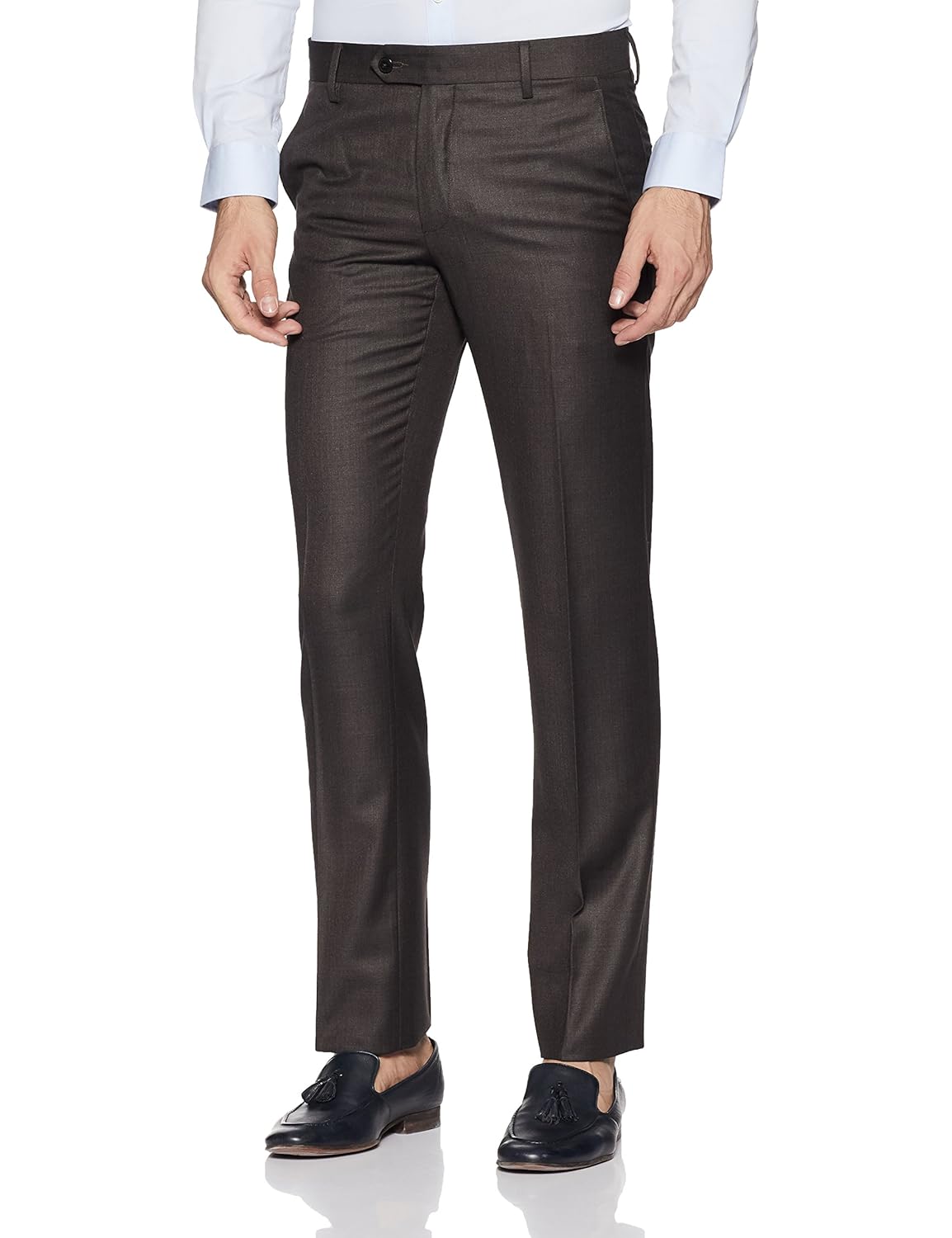 van heusen men's slim fit formal trousers