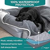 The Happy Dog Company 100% Waterproof Fleece Dog Blanket 100x120cm Grey view 2