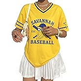 Baseball Banana Jersey Shirts for Women - Baseball Savannahv T-Shirts Funny Game Day Fan Clothes Tops