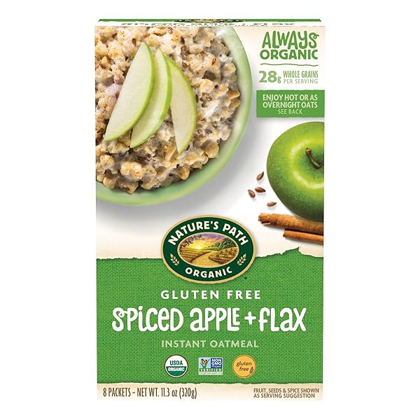 NATURE’S PATH ORGANIC SPICED APPLE + FLAX INSTANT...