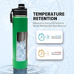 Y TOP 24 oz Insulated Stainless Steel Water Bottle