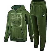 New Balance Boys Tracksuit Set - 2 Piece Classic Hoodie Sweatshirt and Boys Jogger Sweatpants with Pockets (Sizes: 8-16)
