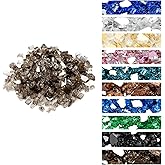 Onlyfire 10 pounds Fire Glass for Propane Fire Pit and Gas Fireplace, 1/4 Inch Reflective Firepit Glass Rocks for Fire Pit Table and Fire Bowl, High Luster Bronze