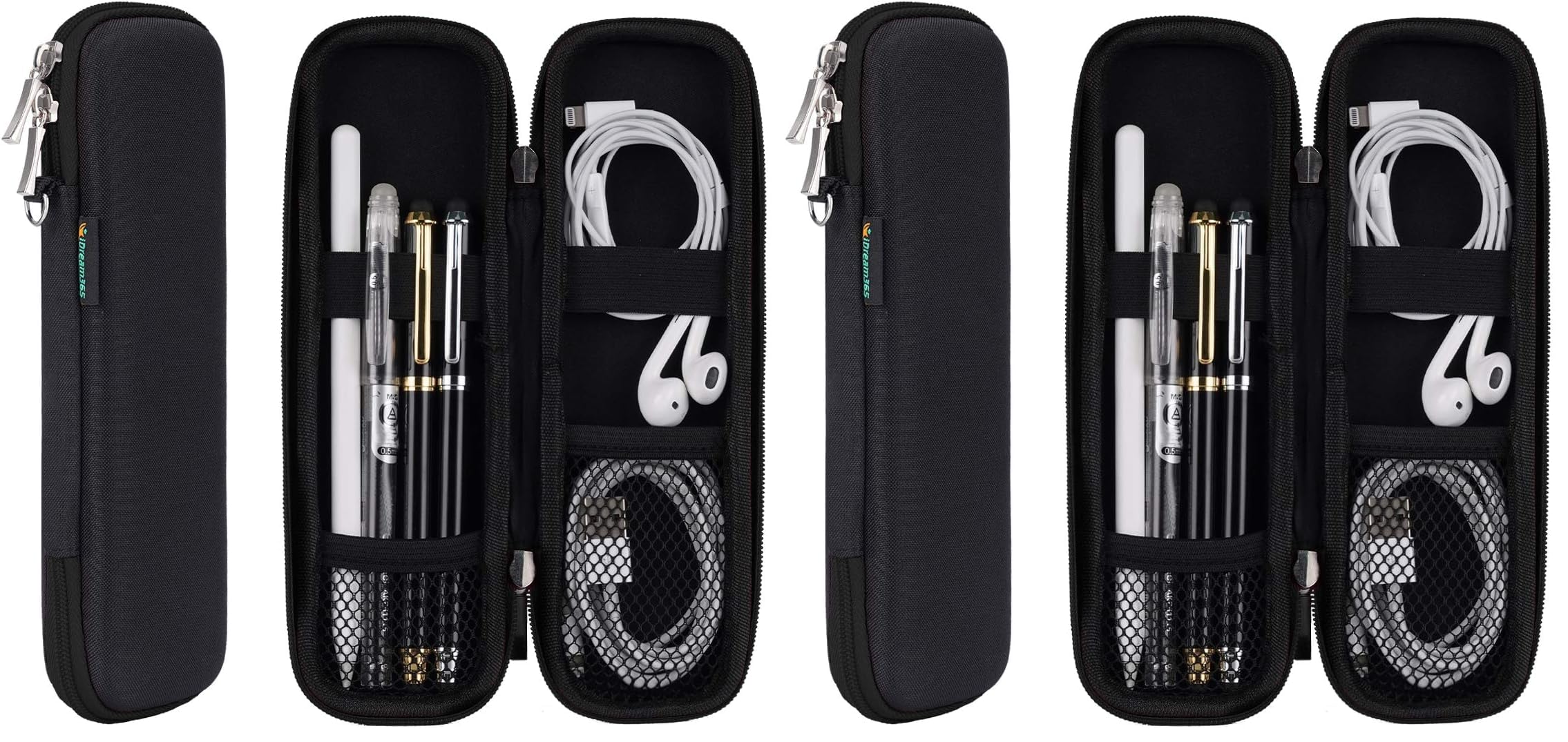 Photo 1 of iDream365 Small Pencil Case Holder for Pencils,Hard Pen Case for Executive Fountain Pens,Ballpoint Pens-Black