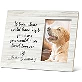 SRADMO Dog Memorial Picture Frame - Pet Memory Photo Frame 4x6, Cat Memorial Gifts