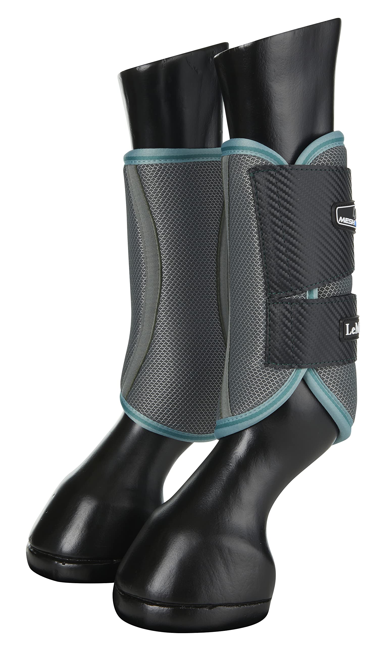 LeMieux Carbon Mesh Wrap Support Horse Boots - Protective Gear and Training Equipment - Equine Boots, Wraps & Accessories (Navy/Large)