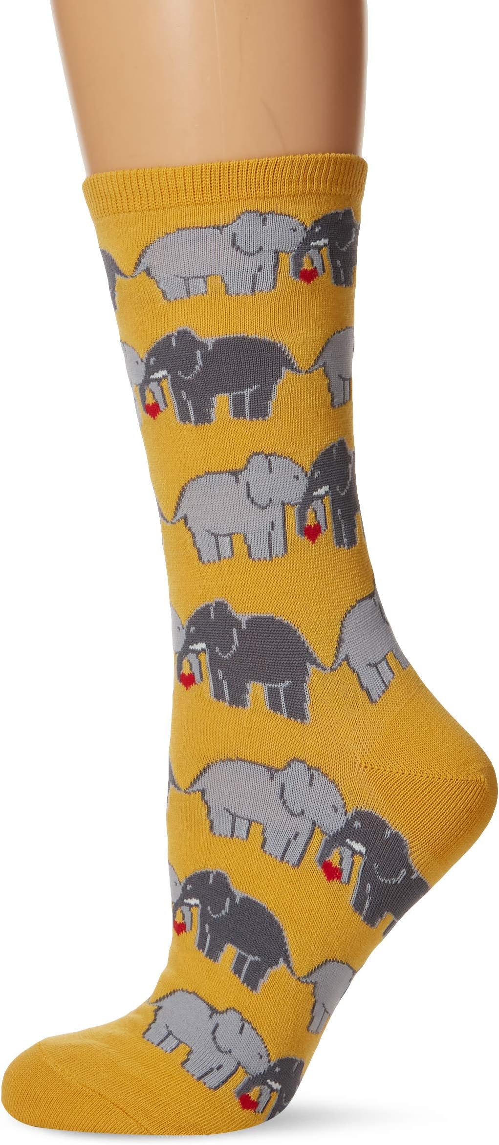 Socksmith Women's Elephant Love Crew Socks