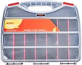 Amtech S6460 Storage Box 23 Compartments Screw Organizer with Removable Dividers
