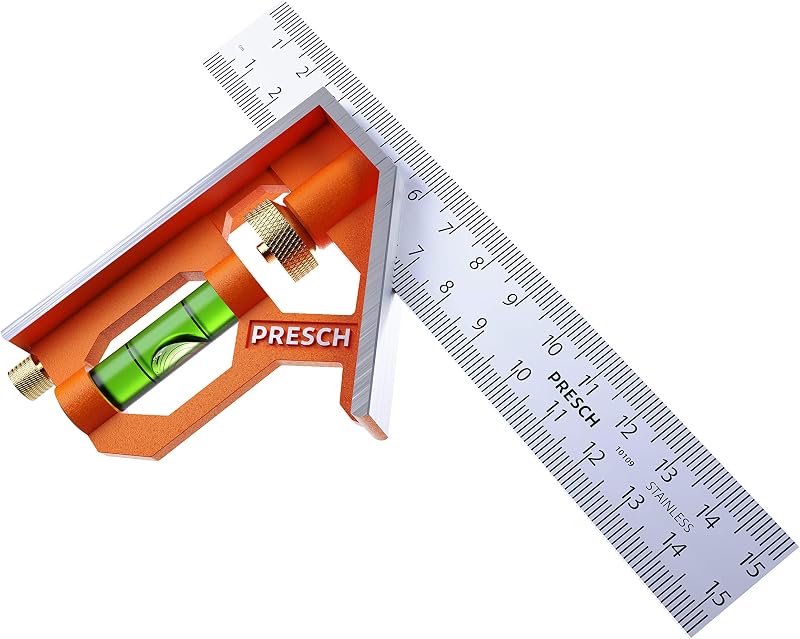 PRESCH 150mm Presch Combination Square Metric Professional Carpenter Square