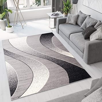 Amazon De Tapiso Designer Teppich Wohnzimmer Meliert Muster