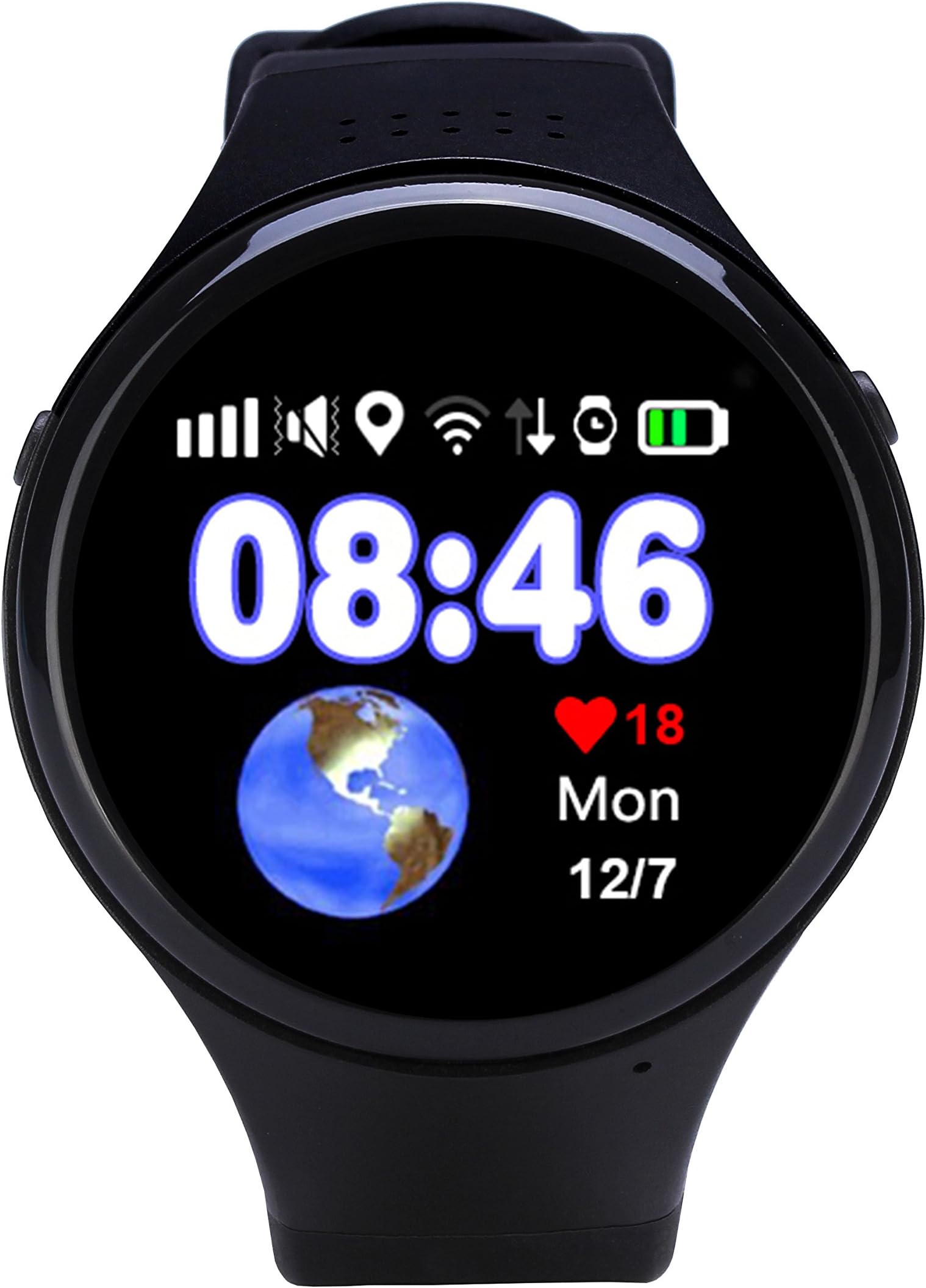 PDFGO,T88 Smart Watch, Children Kid GSM GPRS GPS Locator Tracker Anti-Lost Smartwatch Child Guard For IOS Android,Black