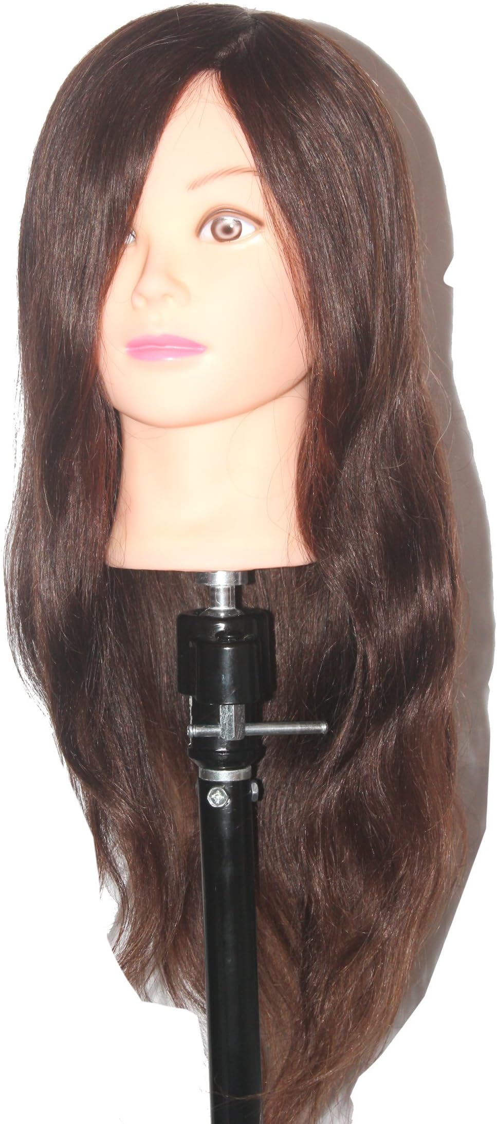 Ritzkart Mannequin head for makeup practice100% original hair for style,curling,colouring