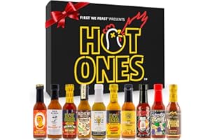 Hot Ones Hot Sauce Challenge - Season 27 - Hot Sauces Gift Sets - Variety Pack - Made with Natural Ingredients - Unique Small Batch Sampler Gift Set - 5 fl oz Bottles (10-Pack)