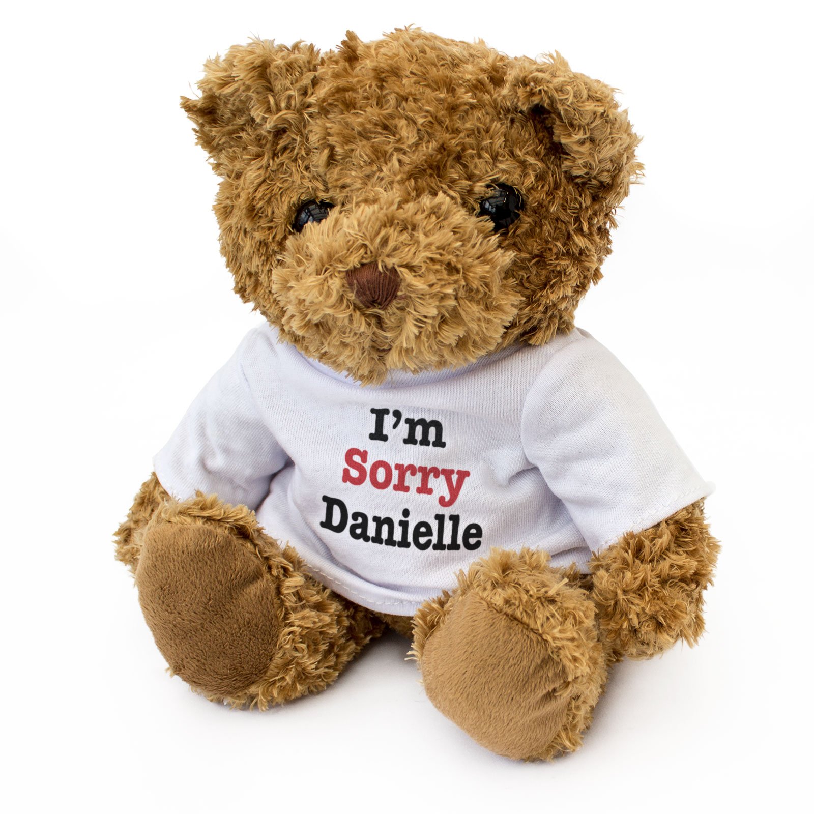 NEW - I'M SORRY DANIELLE - Teddy Bear - Cute Soft Cuddly - Gift Present Apology
