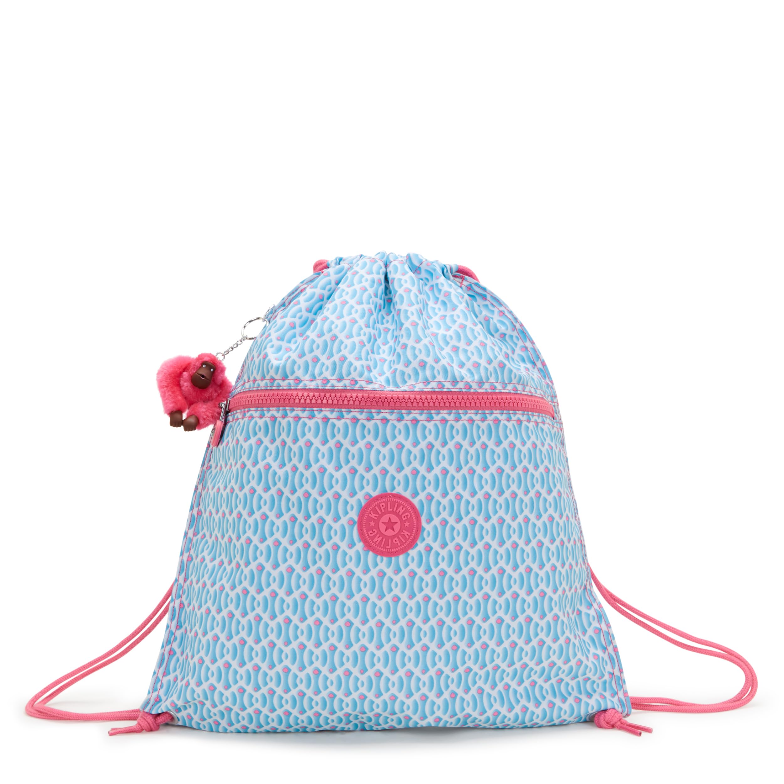 Kipling SUPERTABOO Medium backpack, Dreamy Geo C (Blue)