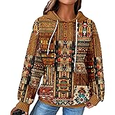 MARSVOVO Patchwork Hoodie for Women Dressy Drawstring Waffle Sweatshirt Pullover Oversized Casual Spring Fall Hoodies