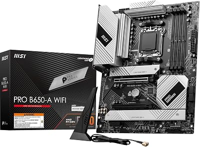 MSI PRO B650-A WIFI Motherboard ATX AMD Ryzen 9000/8000/7000 AM5 DDR5