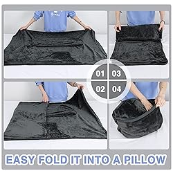 Solaris Travel Wearable Blanket with Sleeves, 2 in