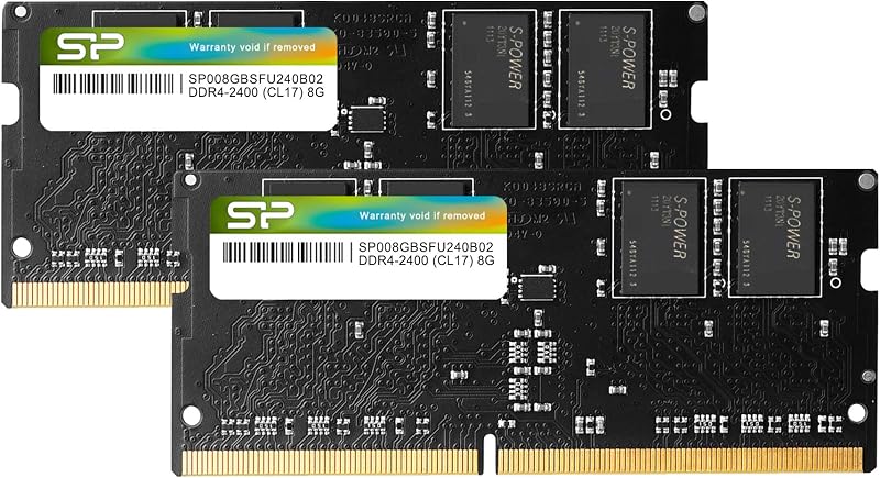 Silicon Power 16GB DDR4 SODIMM Kit 2x8GB 2400MHz PC4 19200 CL17 1.2V