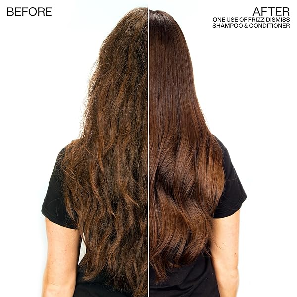 REDKEN FRIZZ DISMISS SHAMPOO | SULFATE FREE SHAMPOO FOR FRIZZY HAIR | GENTLY CLEANSES, SMOOTHS, AND ADDS SHINE | WEIGHTLESS LONG-LASTING FRIZZ CONTROL | HUMIDITY PROTECTION | ANTI FRIZZ