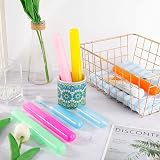 Firtink 6Pcs Plastic Travel Toothbrush Holder - Colorful Cases view 4