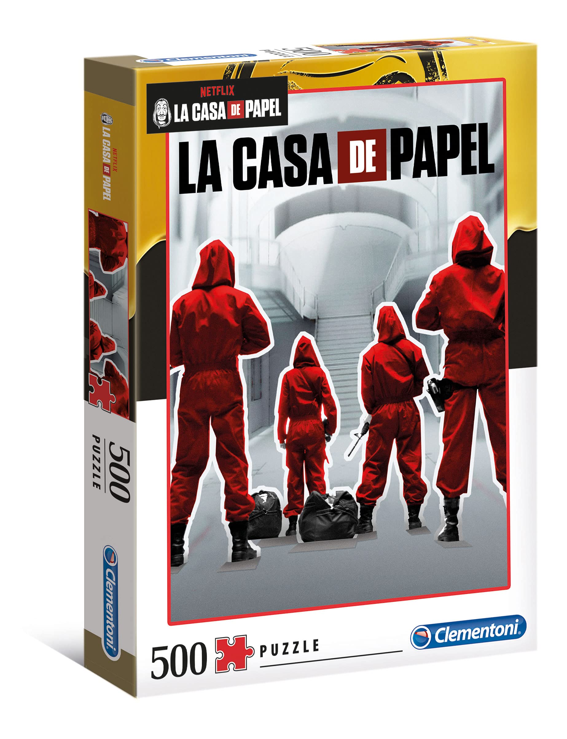 Clementoni - 35084 - jigsaw puzzle La Casa de Papel/Money heist - Made in Italy - jigsaw puzzle for adult 500 pieces - Netflix