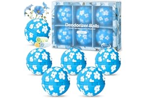 Linen Sneaker Deodorizer Balls - Scent-Hi 6 Pack Natural Aroma Locker Shoe Decodorizer Freshener Twist Balls Shoe Odor Elimin