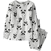 little planet by carter's Baby 2-Piece Pajamas Made with Organic Cotton, Gray Panda, 9M
