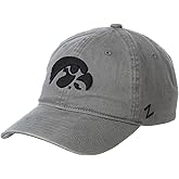 NCAA Iowa Hawkeyes Mens Adjustable Scholarship Hat Charcoal, Iowa Hawkeyes Charcoal, Adjustable, One size