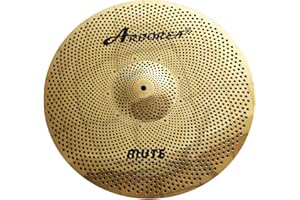 Arborea Low Volume 18" Crash Cymbal Golden Mute Drum Cymbal For Practice (18"Crash)