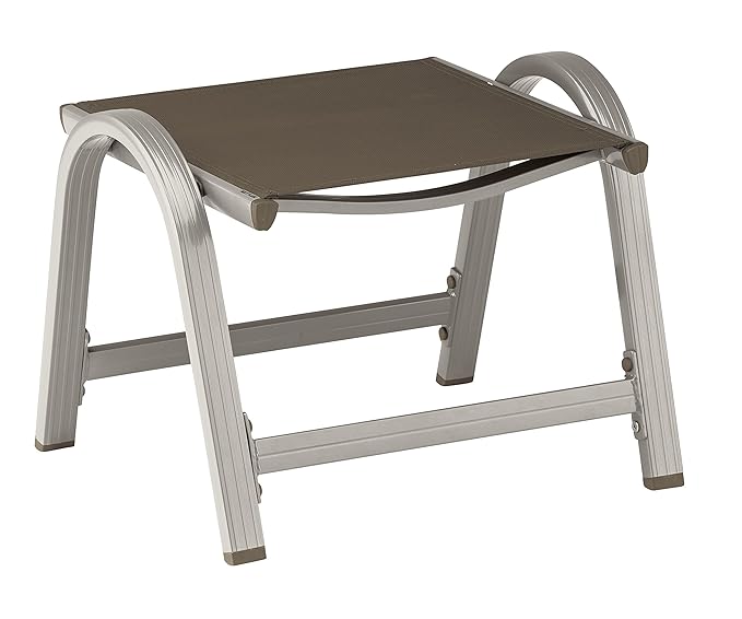 Kettler 0310203-1000 Gallien Hocker, chrom/mocca