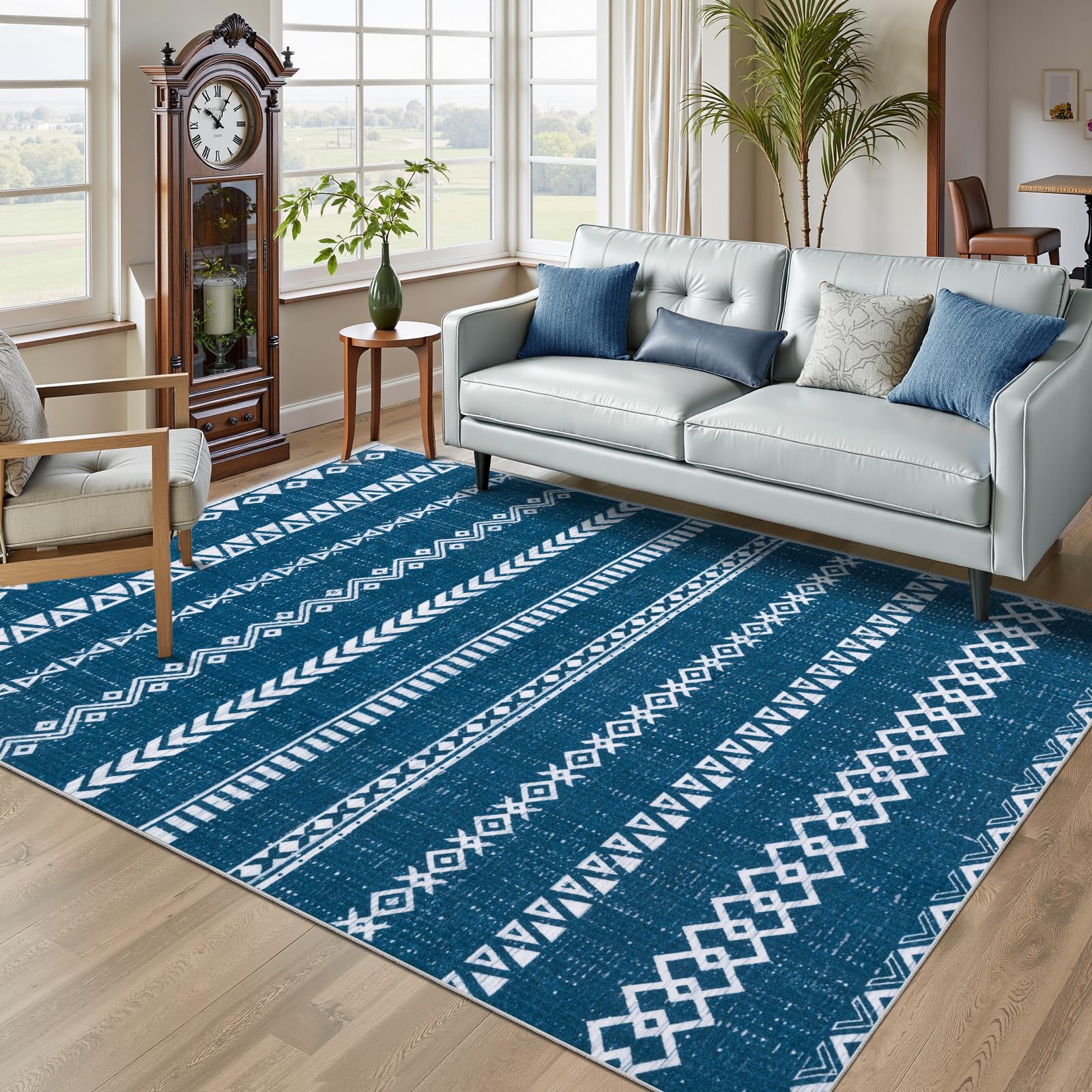 SERISSA Washable Area Rug,4x6 Soft Non Slip Indoor