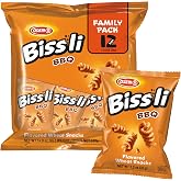 Osem Bissli Crunchy BBQ Wheat Snack, Kosher - 1.23 Oz Bags (Pack of 12) | No Artificial Colors or Preservatives, Conveniently Packaged for On the Go Snacking, Lunch, and Parties