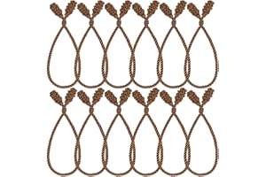 Shappy 12 Pieces Christmas Garland Ties for Banister Christmas Decorative Reusable Flexible Twist Ties for Garland Staircase 