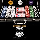 M.Y Texas Holdem Poker Set 300 Piece Aluminium Case 11.5g Chips 2 Decks view 2