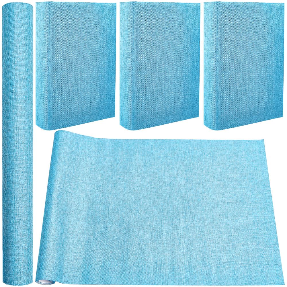 CRASPIRE 130 x 30cm Linen Book Cloth Force Blue for A4-A8 Books Binding Fabric Surface Paper Backed Bookcover Books Album Scrapbooking Archival DIY Covering Protector Bookcloth Bookbinding Supplies