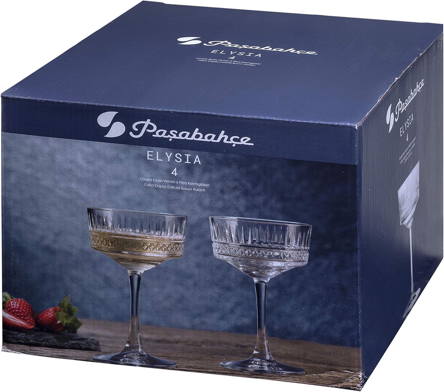 Pasabahce Elysia Champagne Flutes -260 cc, Set of 4, Bridal Party Flutes to Toast - Image 4