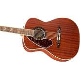 Fender Tim Armstrong Hellcat Concert Acoustic Guitar, with 2-Year Warranty, Natural, Walnut Fingerboard, Left-Handed